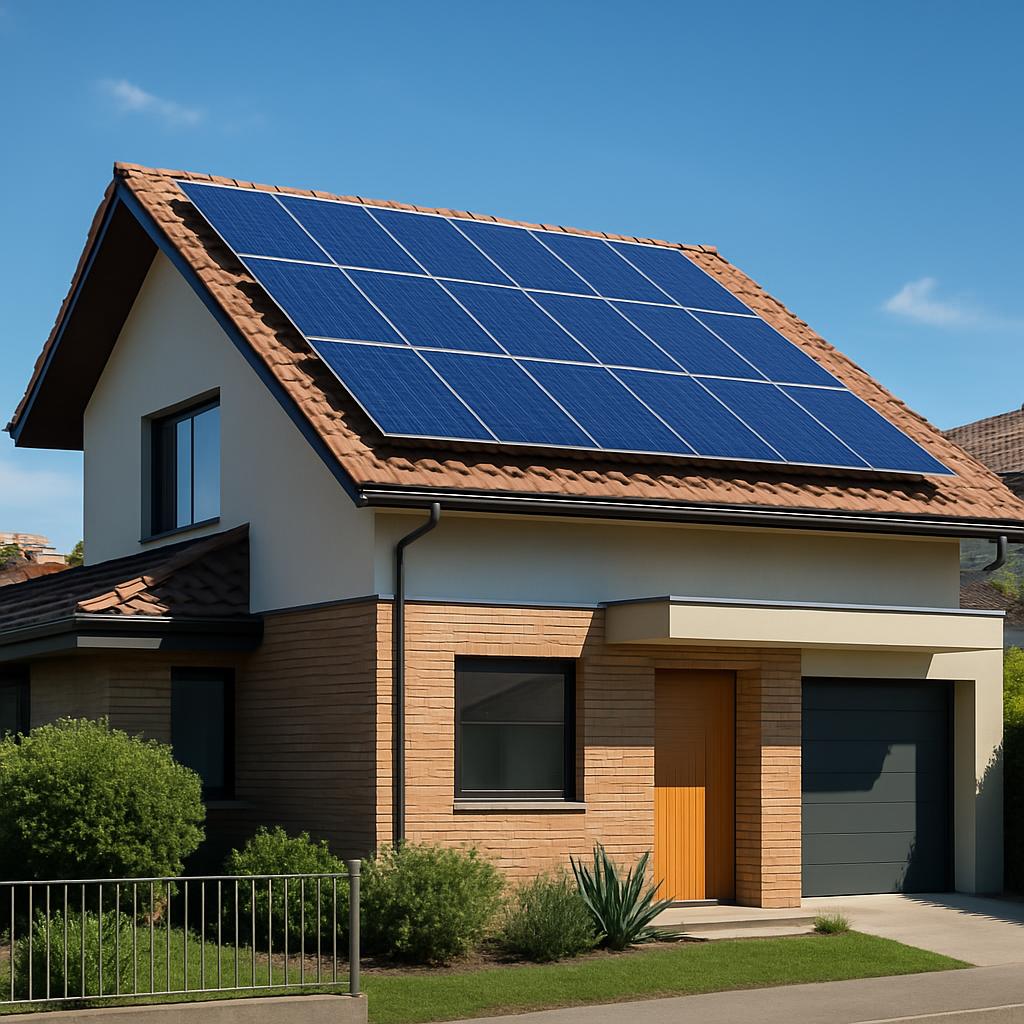 Projeto de energia solar residencial em Santo André